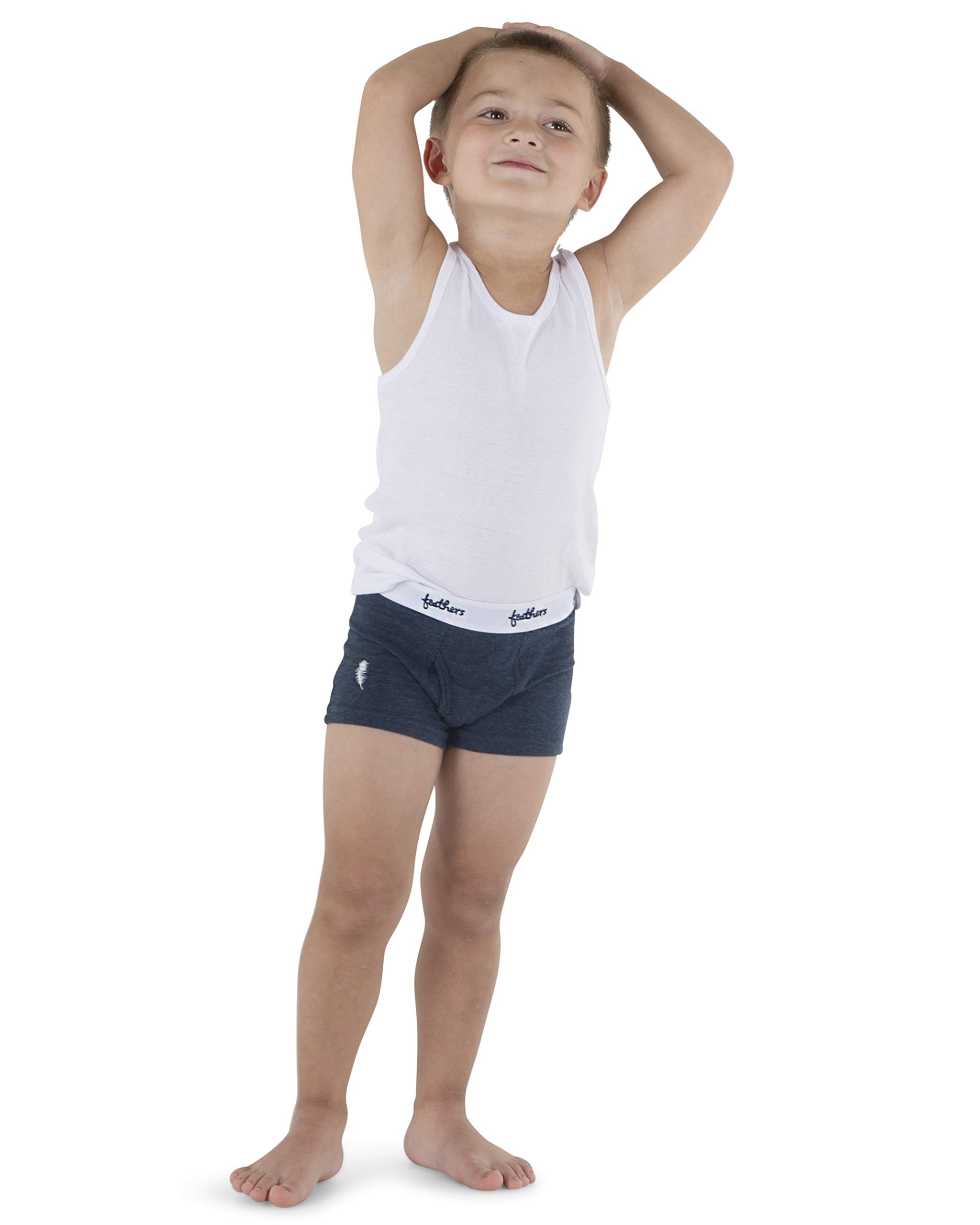 Feathers Boys Cotton Strech Tagless Boxer Briefs Underwear - (3/pack) - Image 3
