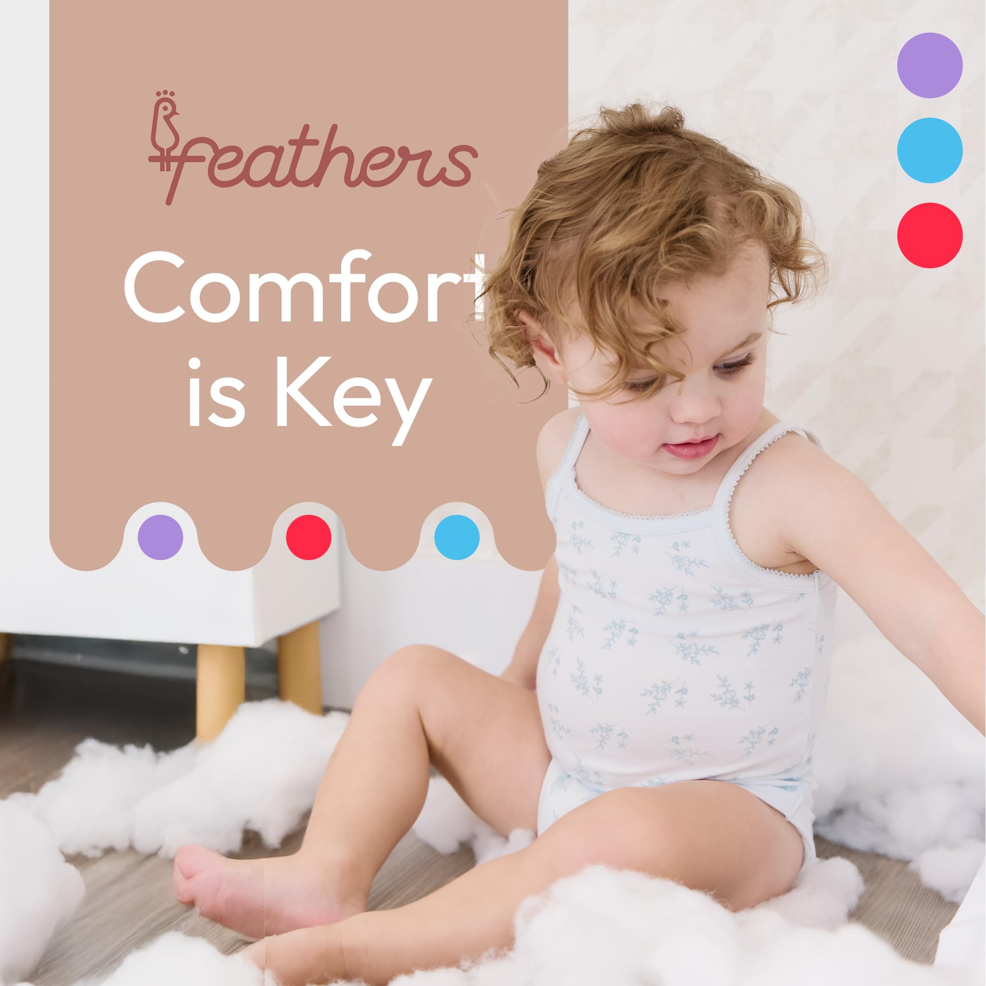 Feathers Leafy Style Tank Top Bodysuits Baby Girl Undershirts – Super Soft One-Piece for Toddler (2 Pack) - Image 5