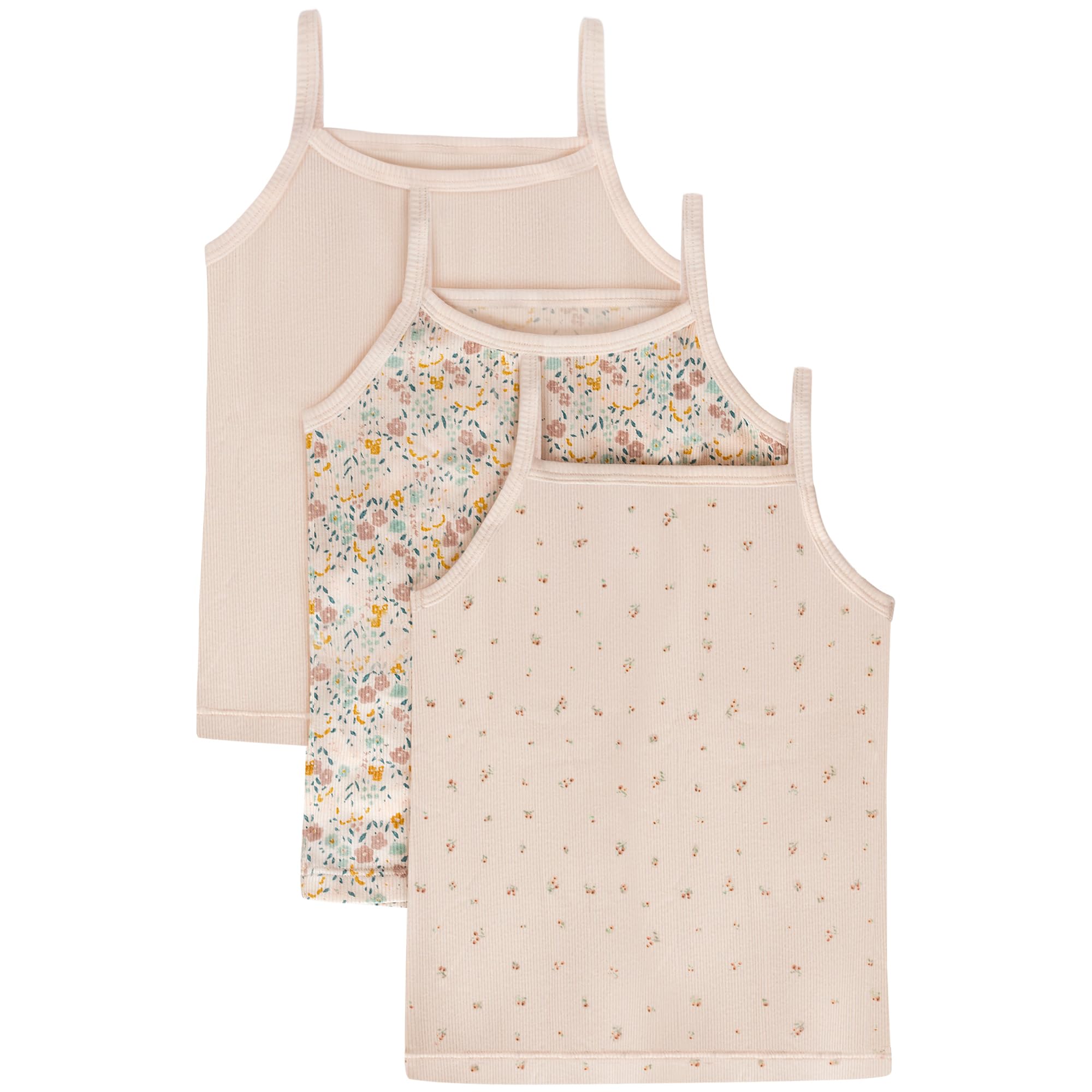 Feathers Super Soft Girls Undershirts Tagless Camisoles – Cotton Cami Girls Tank Tops (3 Pack) - Image 7